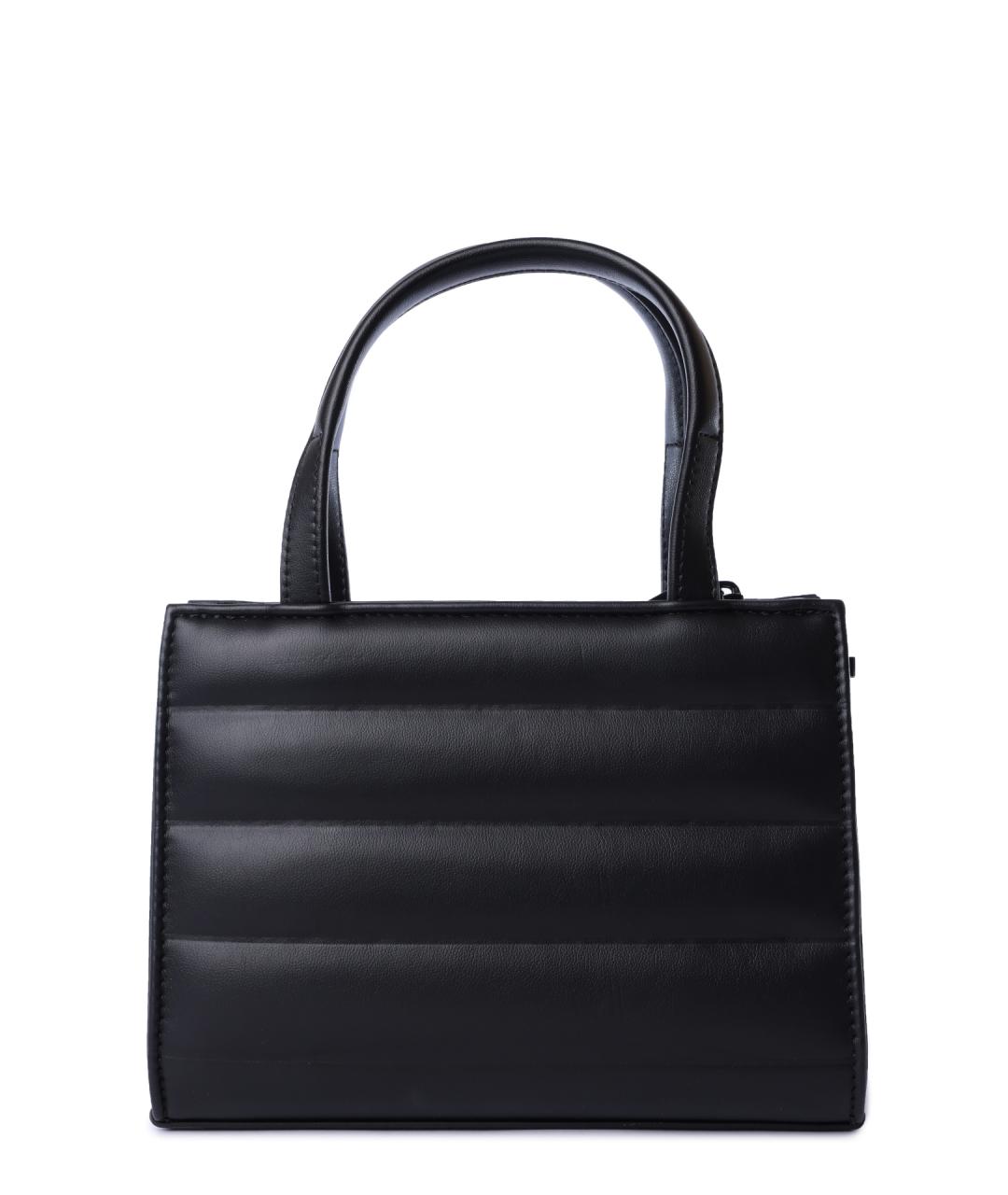 CALVIN KLEIN Черная сумка тоут из искусственной кожи, фото 3