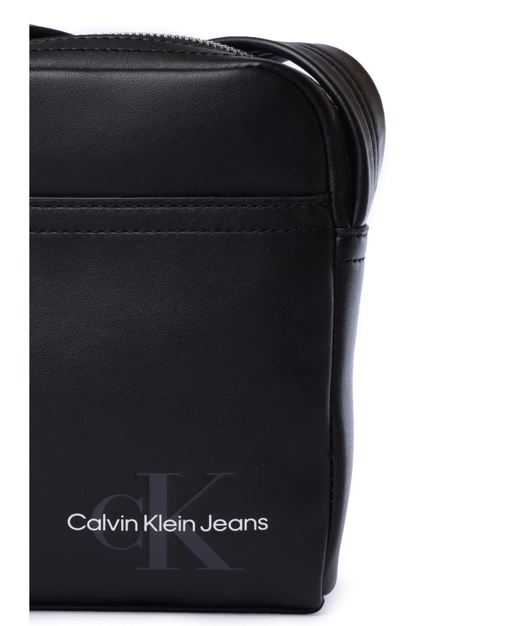 CALVIN KLEIN Черная сумка на плечо, фото 3