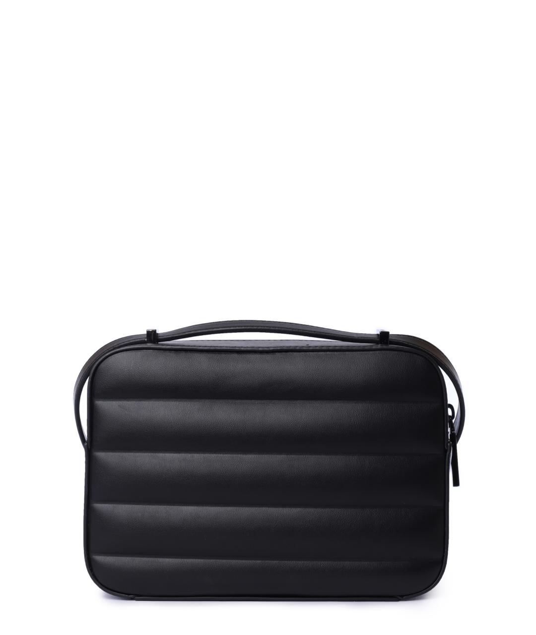 CALVIN KLEIN Черная сумка через плечо из искусственной кожи, фото 4