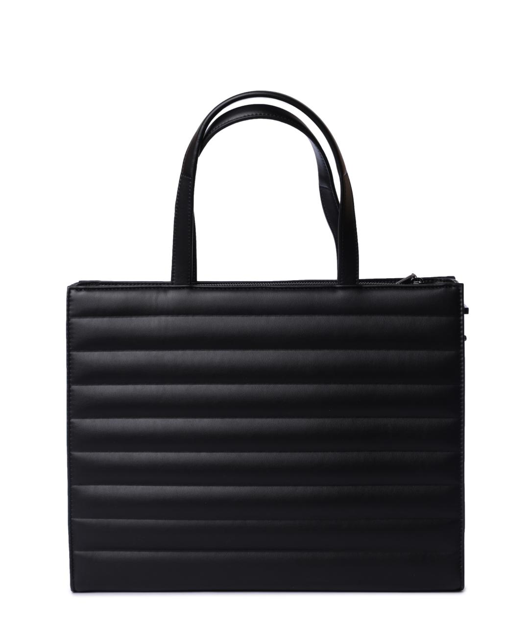 CALVIN KLEIN Черная сумка тоут, фото 4