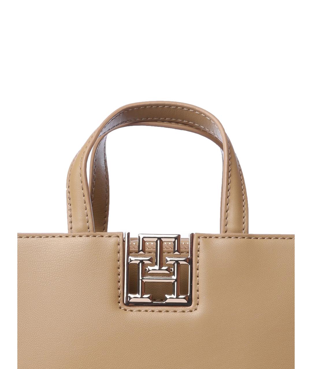 TOMMY HILFIGER Бежевая сумка с короткими ручками, фото 5