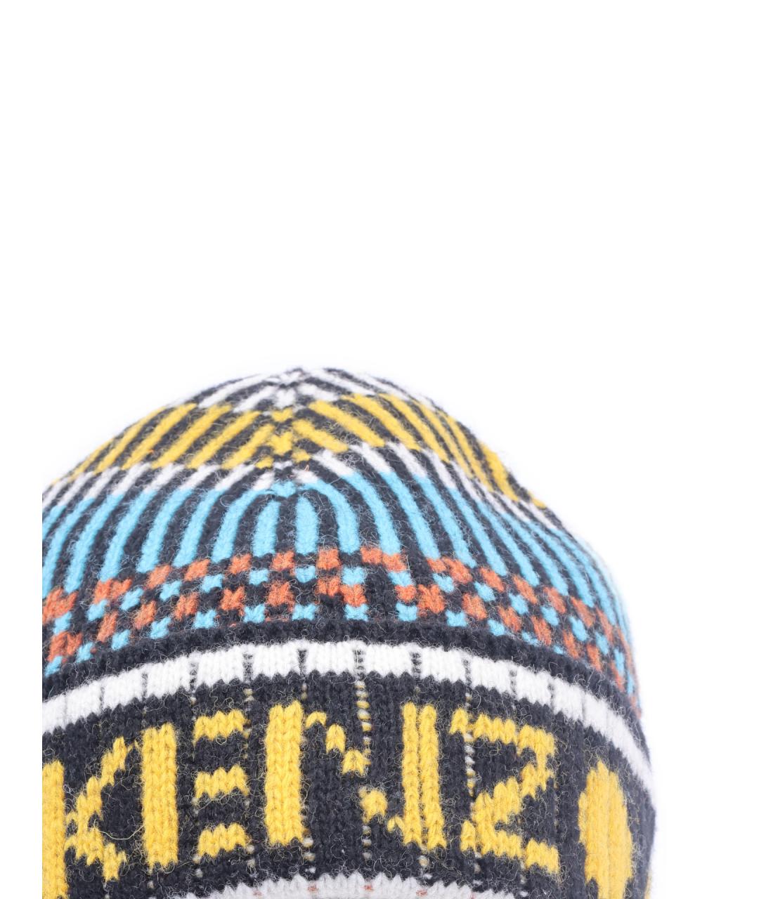 KENZO Желтая шапка, фото 3