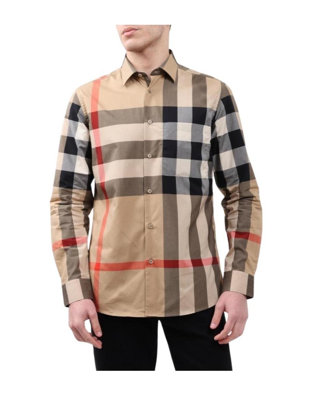 BURBERRY Бежевая кэжуал рубашка, фото 1