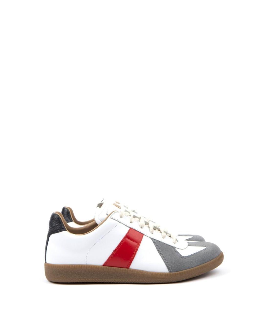 MAISON MARGIELA Мульти кожаные низкие кроссовки / кеды, фото 1