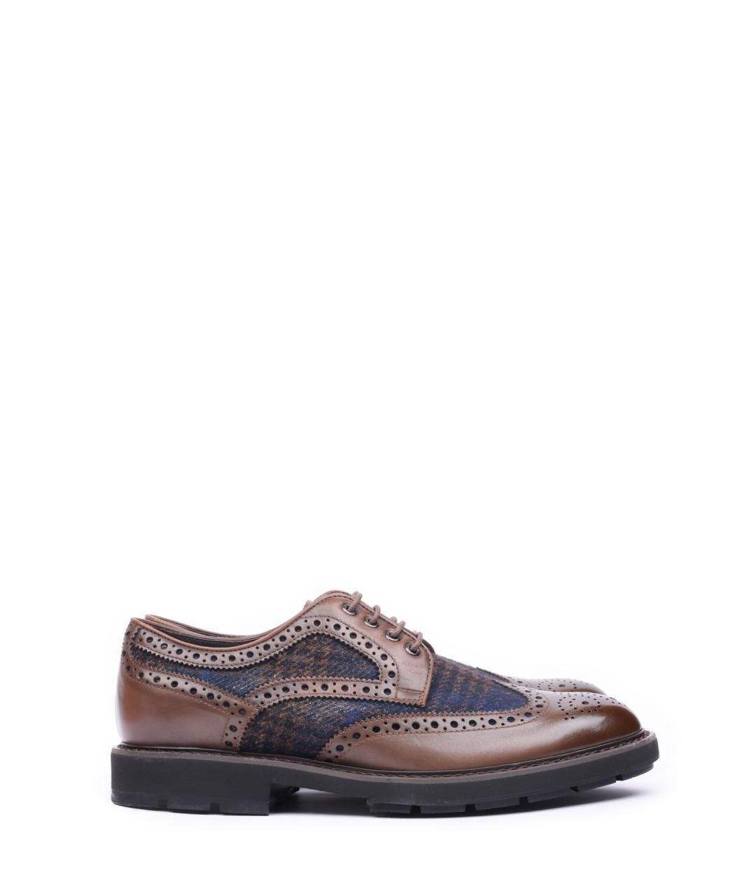 TOD'S Коричневые кожаные туфли, фото 1