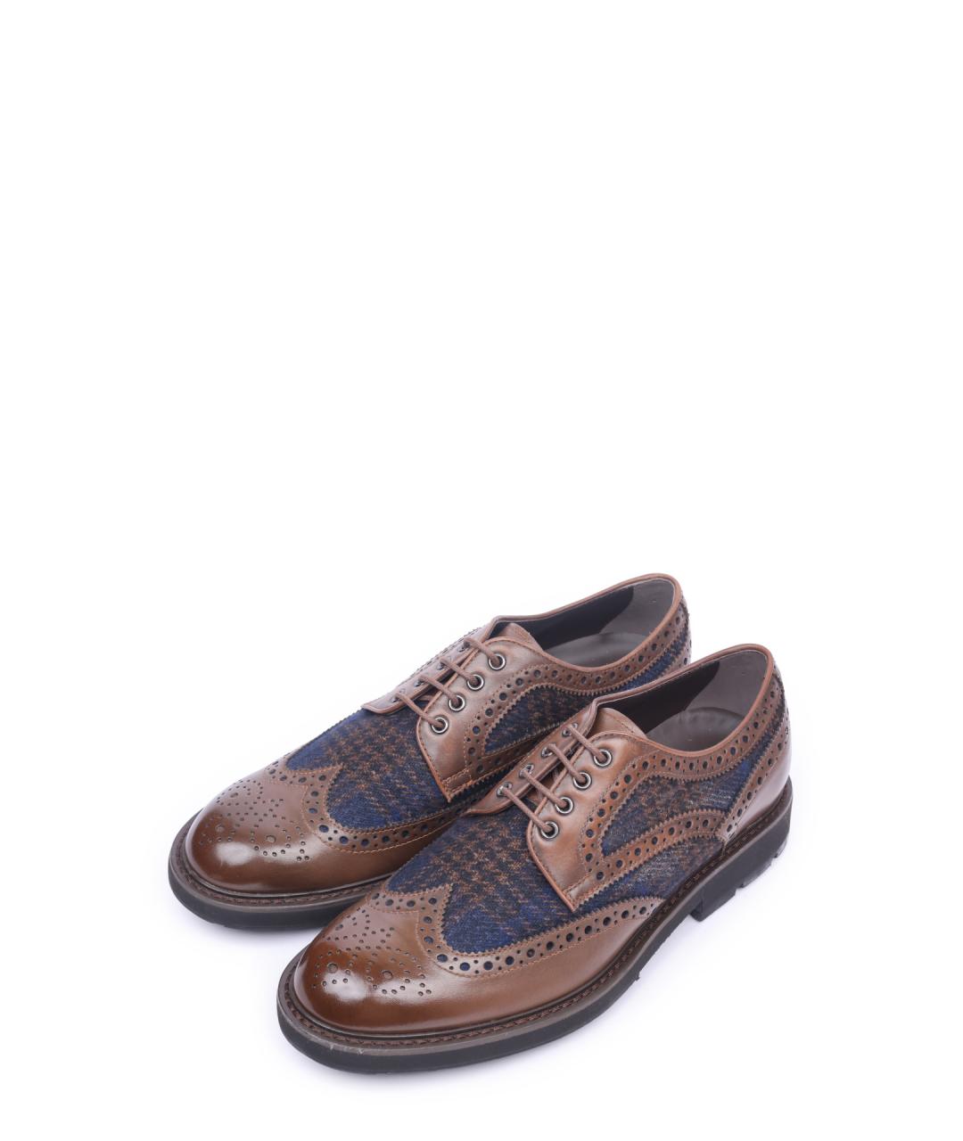 TOD'S Коричневые кожаные туфли, фото 5