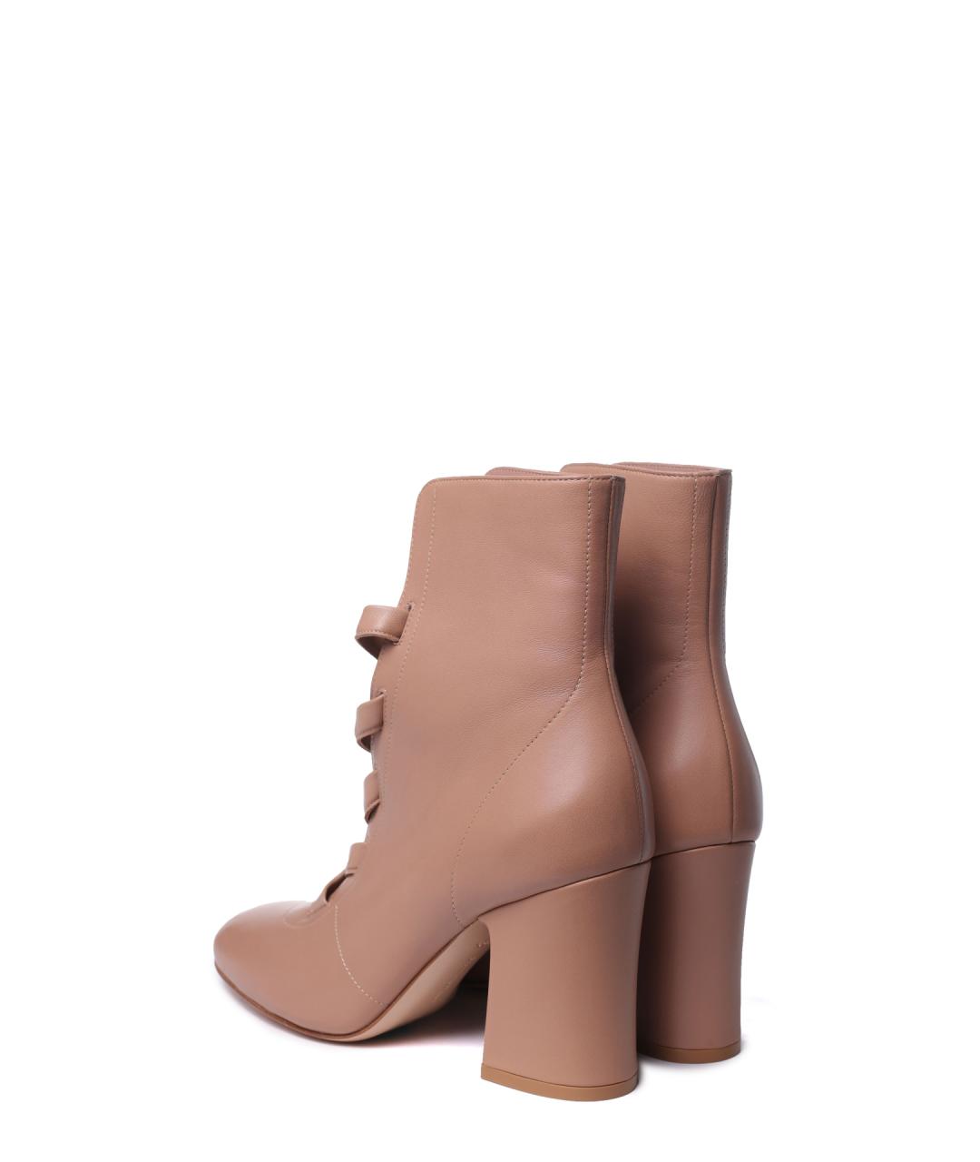 GIANVITO ROSSI Розовые кожаные ботильоны, фото 4
