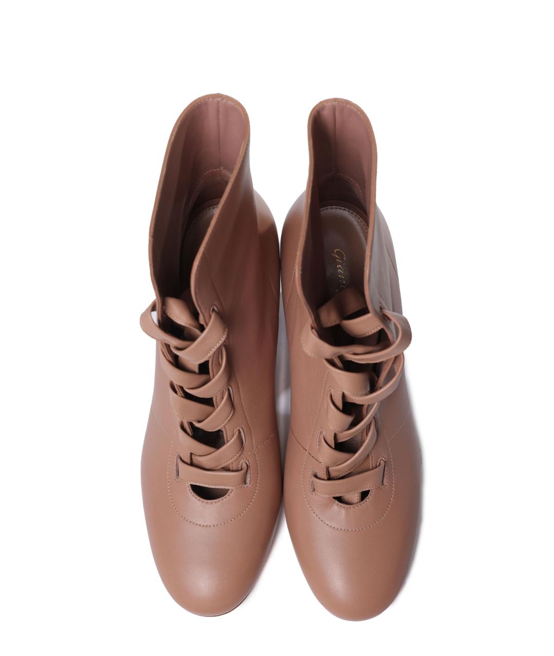 GIANVITO ROSSI Розовые кожаные ботильоны, фото 3