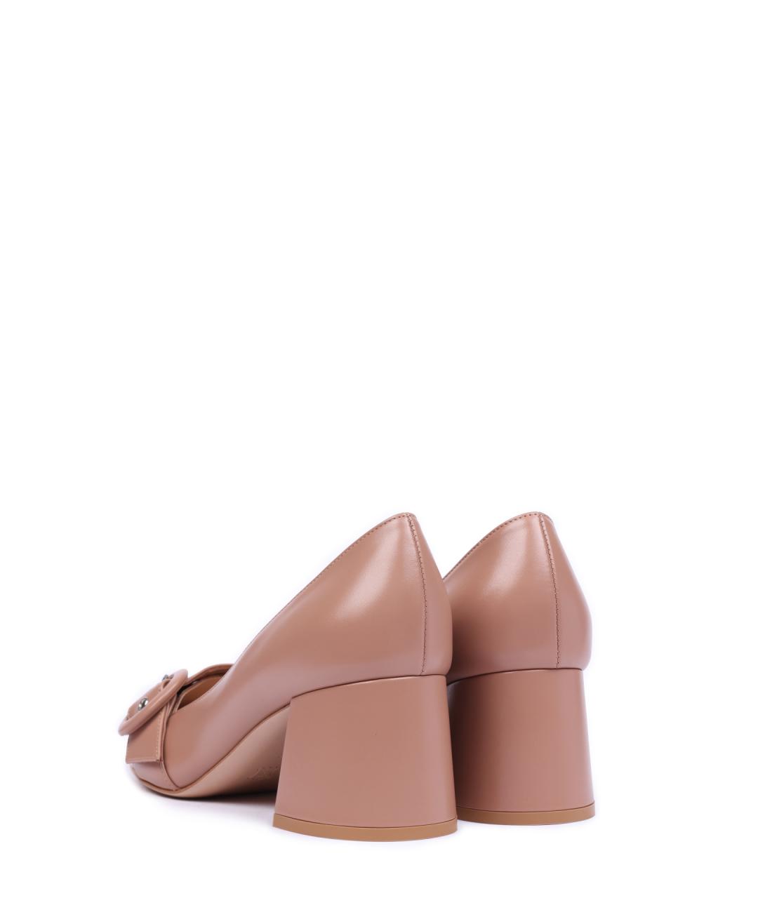 GIANVITO ROSSI Розовые кожаные туфли, фото 3