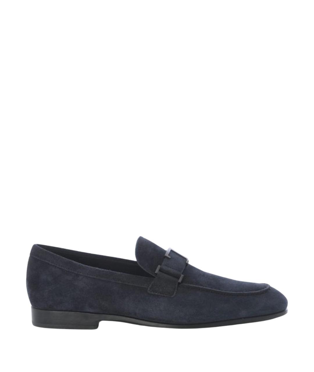 TOD'S Синие замшевые лоферы, фото 1