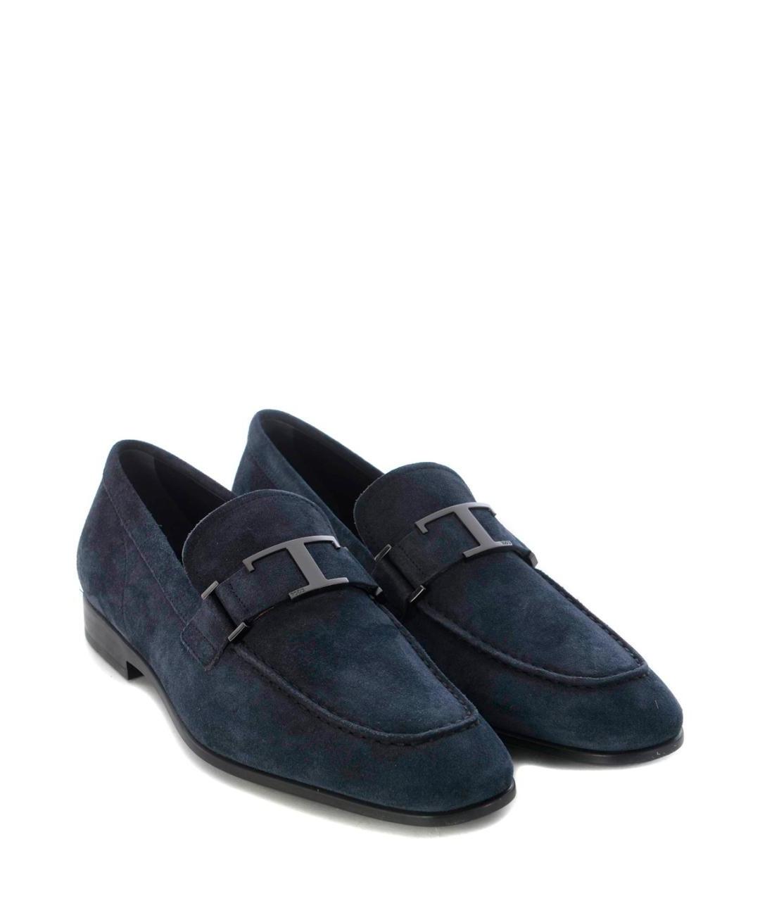 TOD'S Синие замшевые лоферы, фото 2