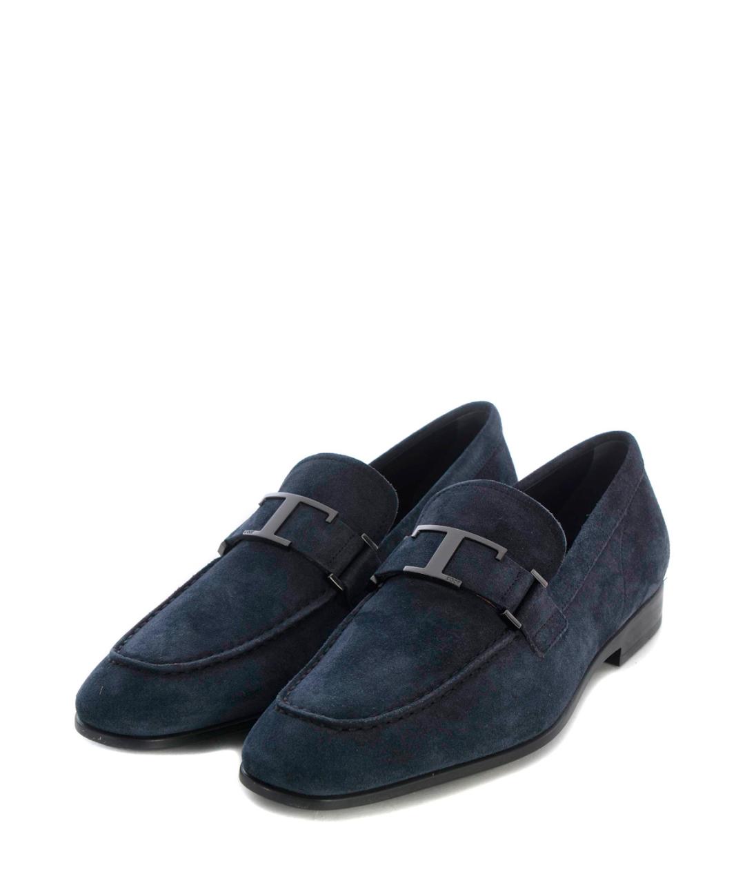 TOD'S Синие замшевые лоферы, фото 5