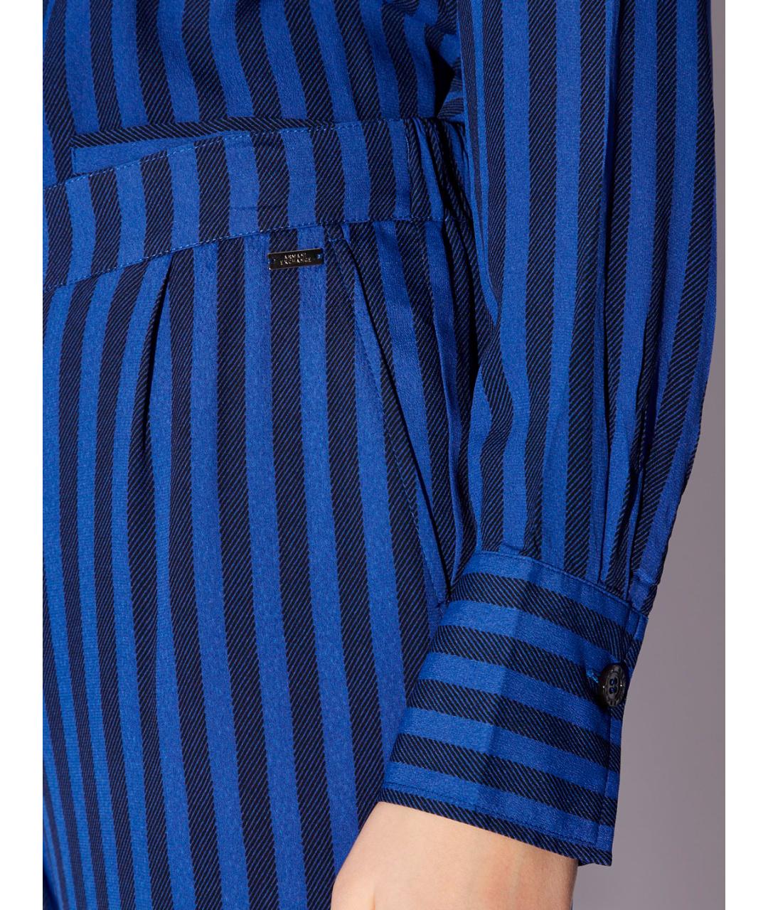 ARMANI EXCHANGE Синие прямые брюки, фото 5