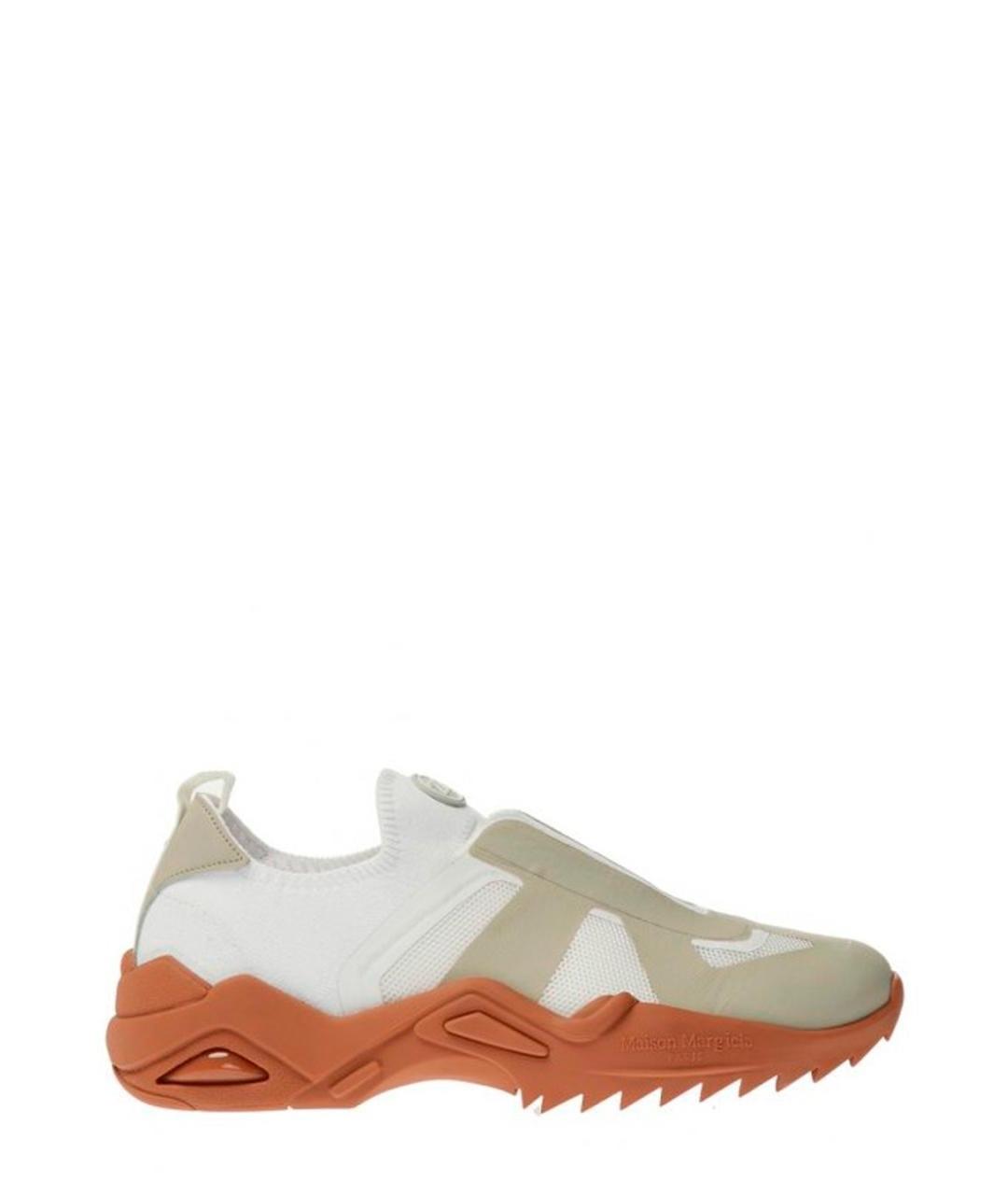 MAISON MARGIELA Серые текстильные низкие кроссовки / кеды, фото 1