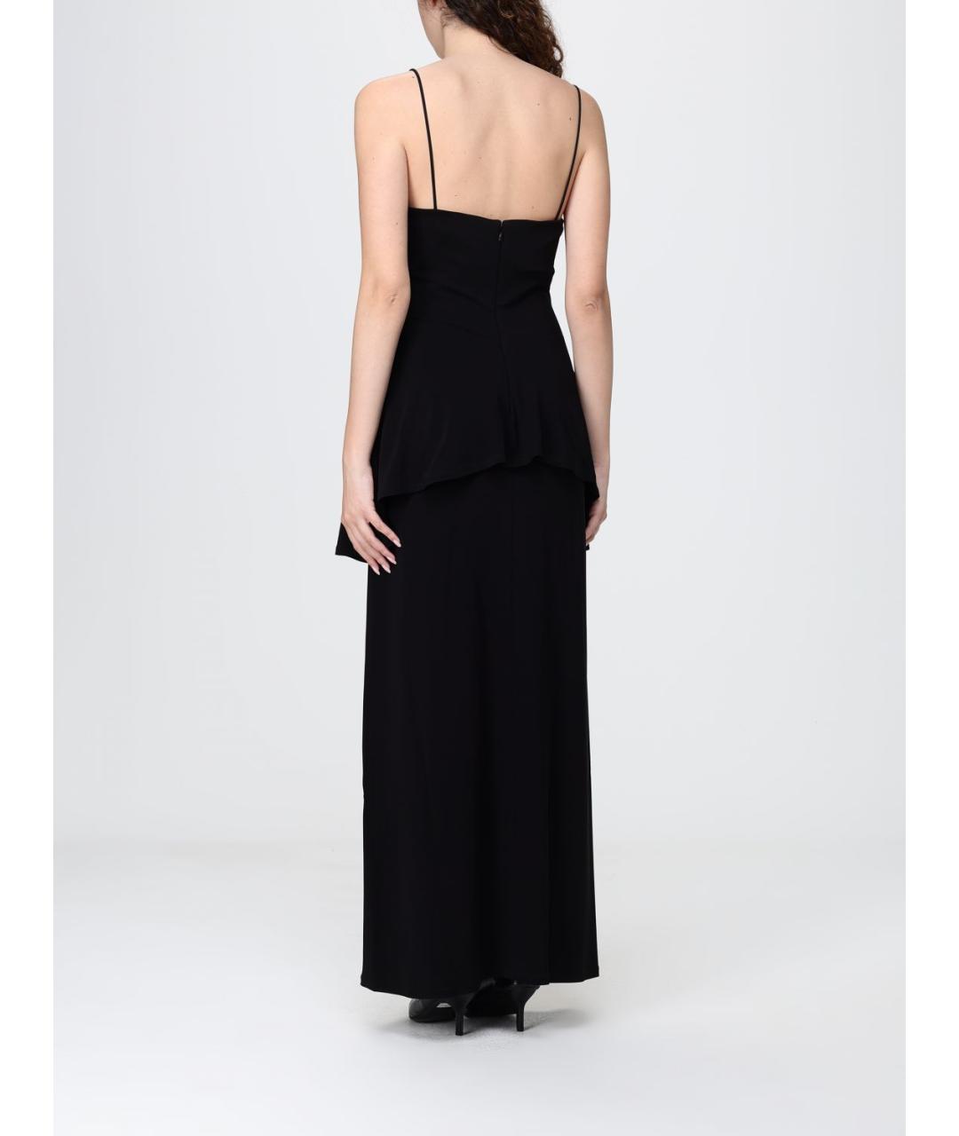 EMPORIO ARMANI Черное вискозное платье, фото 2
