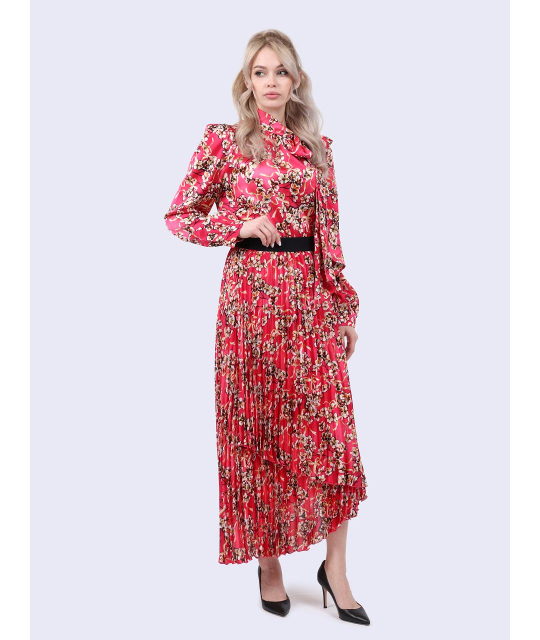 HUGO BOSS Красная юбка миди, фото 6