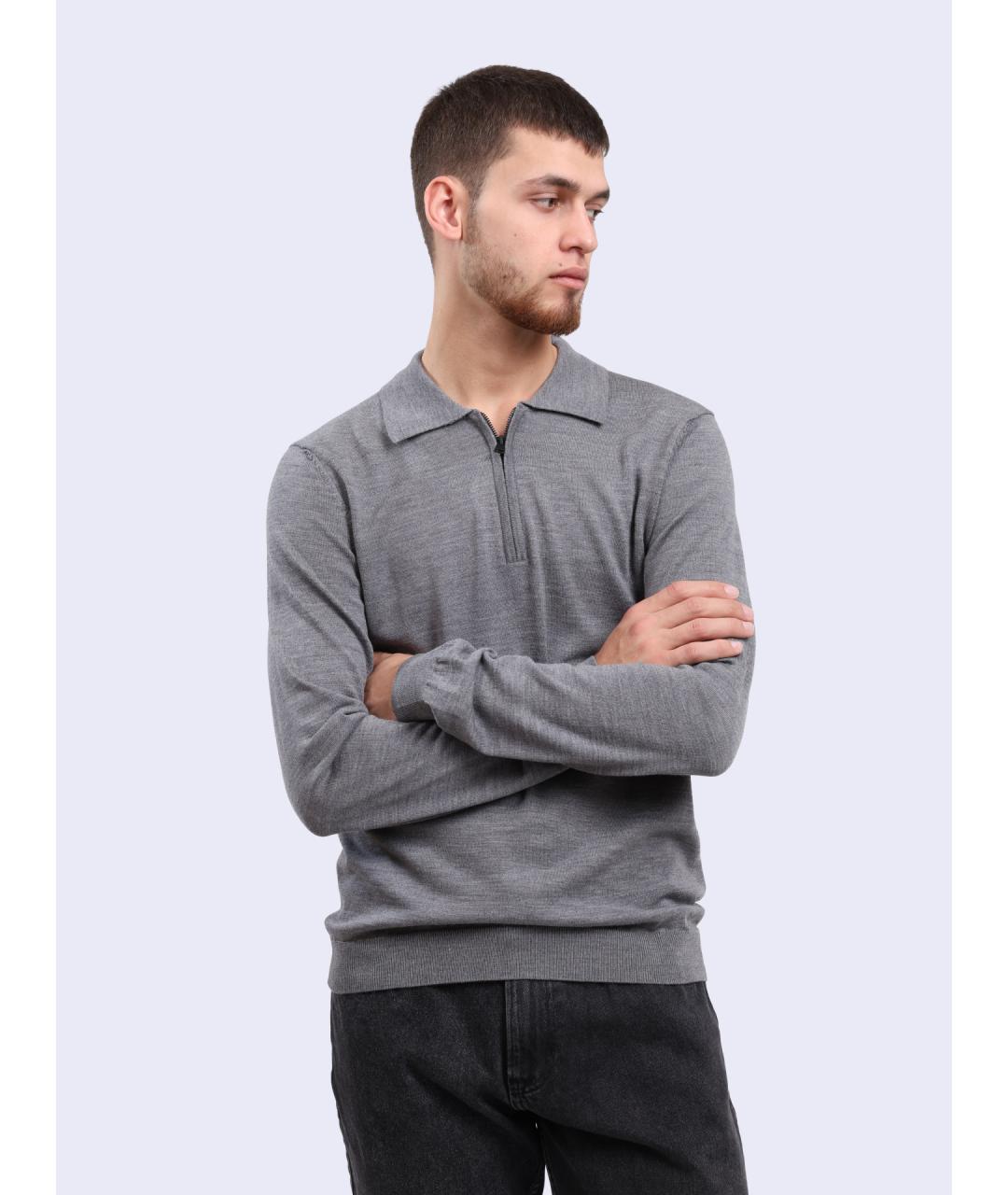 HUGO BOSS Серый джемпер / свитер, фото 2
