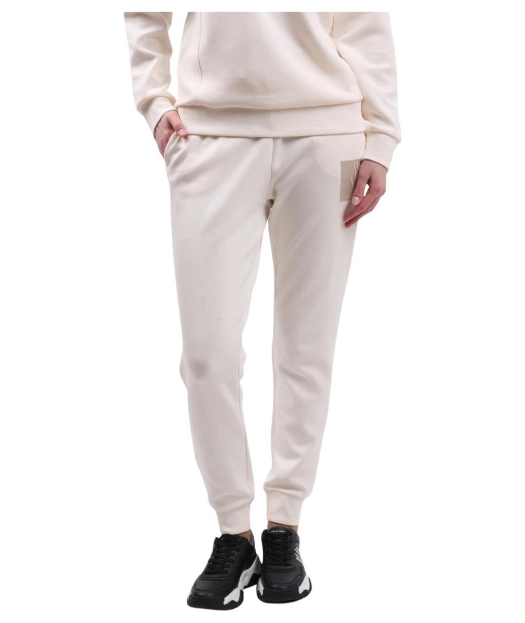 ARMANI EXCHANGE Белые хлопковые спортивные брюки и шорты, фото 1