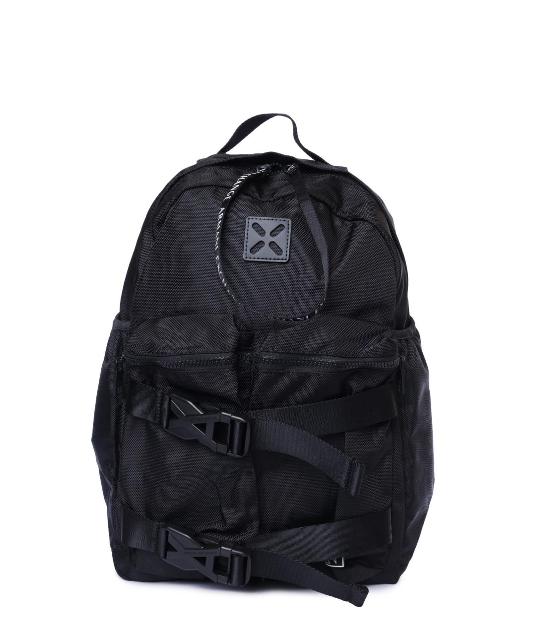 ARMANI EXCHANGE Черный тканевый рюкзак, фото 1