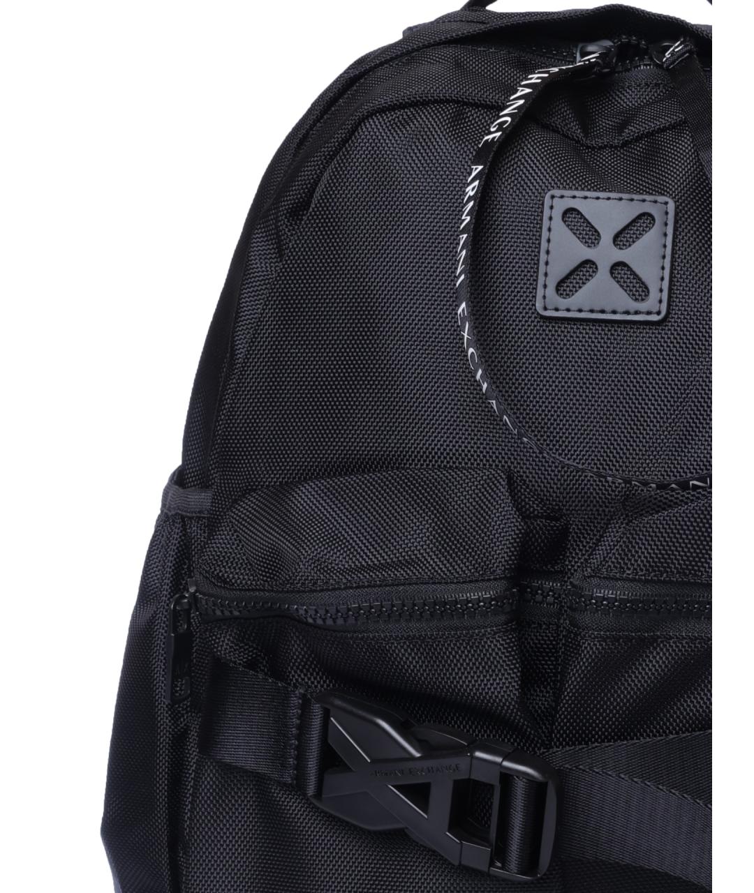 ARMANI EXCHANGE Черный тканевый рюкзак, фото 3