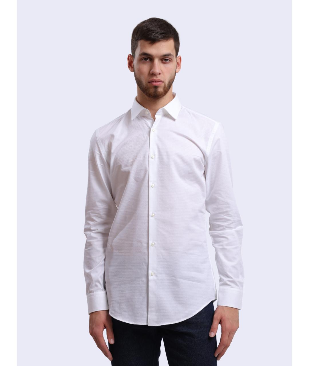 HUGO BOSS Белая классическая рубашка, фото 2