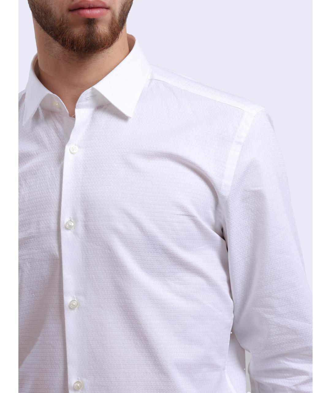 HUGO BOSS Белая классическая рубашка, фото 4