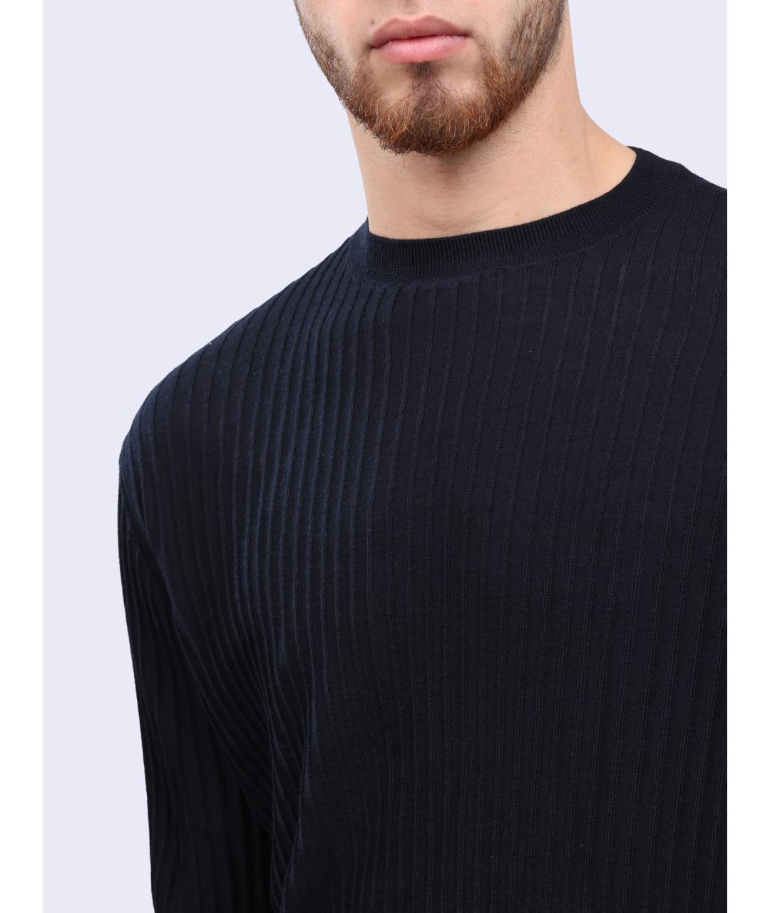 EMPORIO ARMANI Темно-синий джемпер / свитер, фото 4