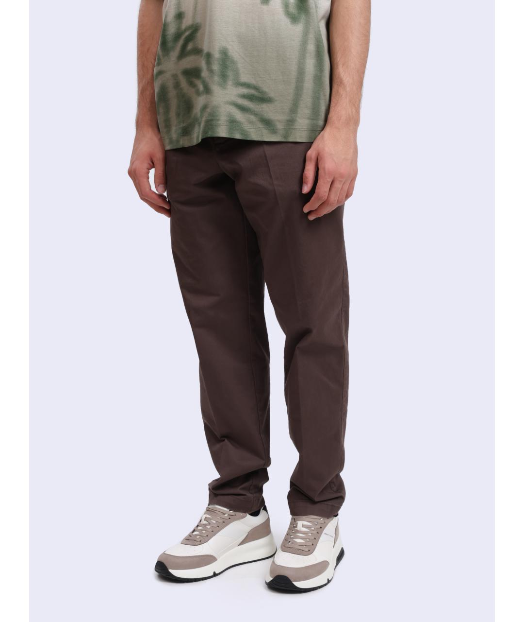ARMANI EXCHANGE Коричневые повседневные брюки, фото 3