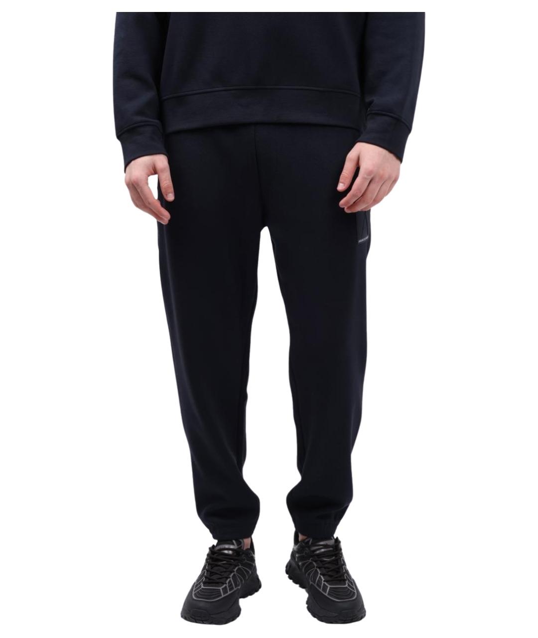 ARMANI EXCHANGE Темно-синие хлопковые повседневные брюки, фото 1
