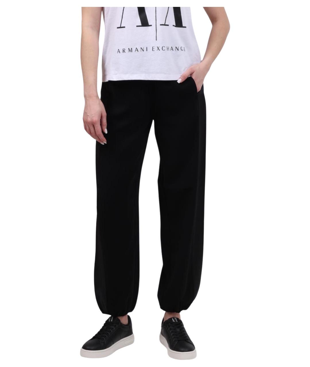 ARMANI EXCHANGE Черные прямые брюки, фото 1