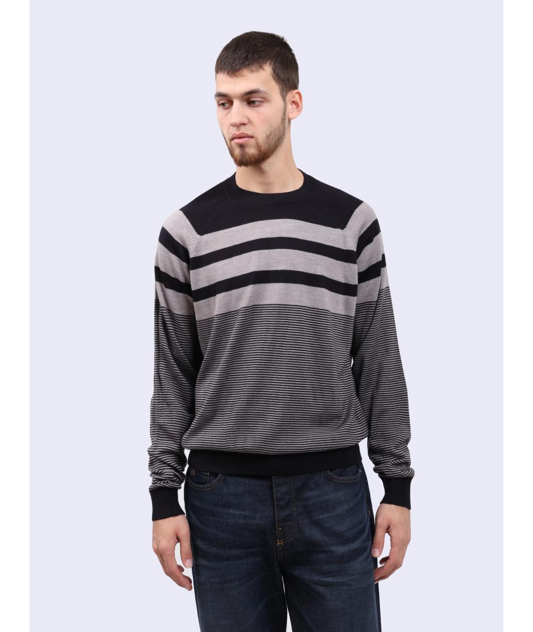 ARMANI EXCHANGE Темно-синий джемпер / свитер, фото 2