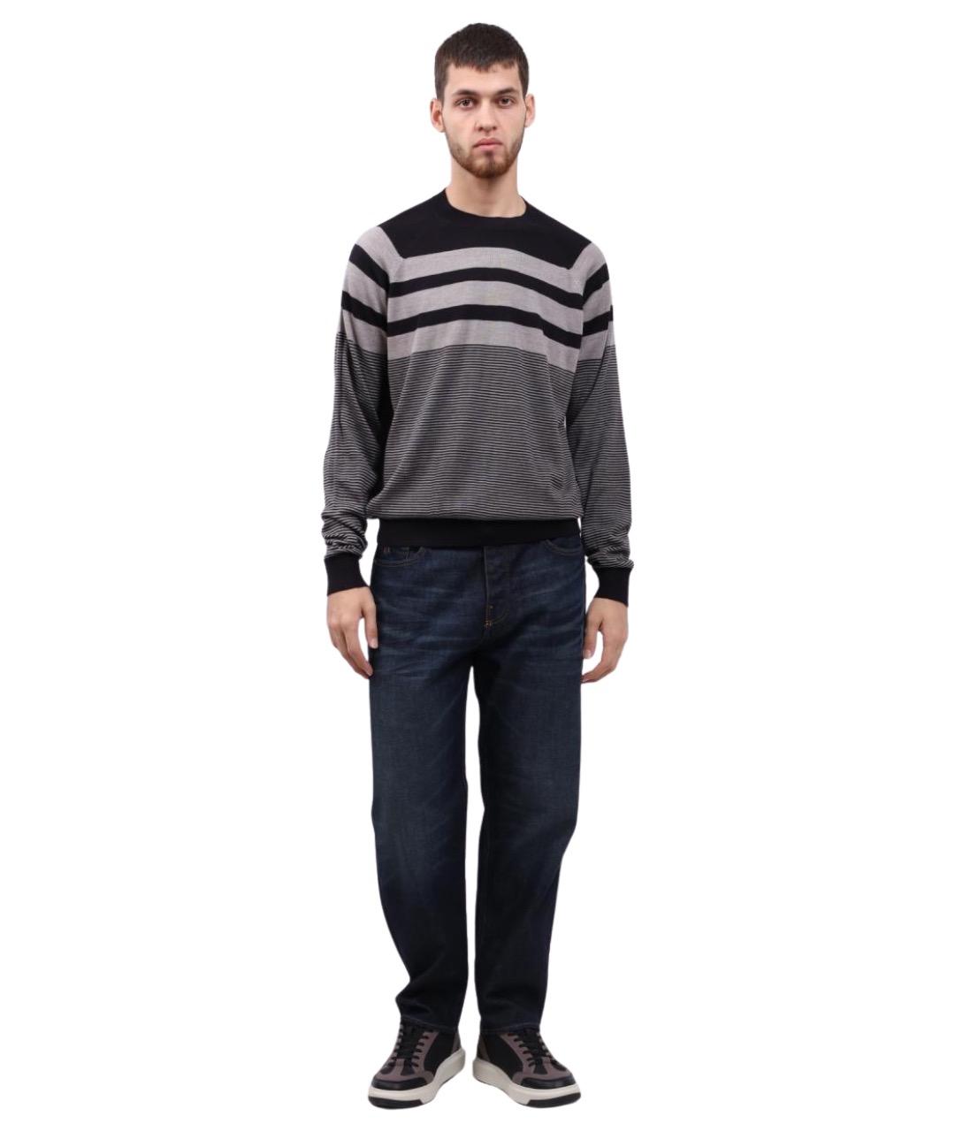 ARMANI EXCHANGE Темно-синий джемпер / свитер, фото 1