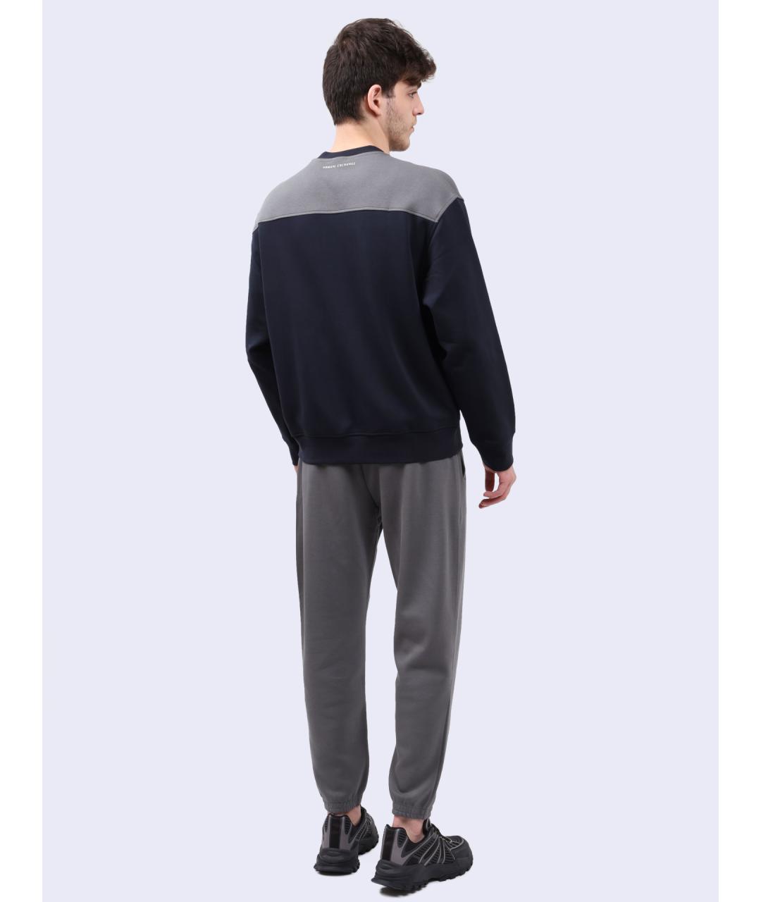 ARMANI EXCHANGE Серые хлопковые повседневные брюки, фото 5