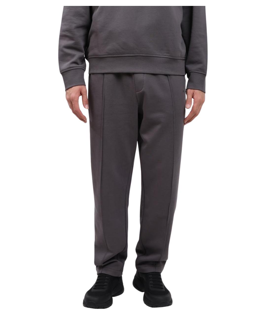 ARMANI EXCHANGE Серые хлопковые повседневные брюки, фото 1