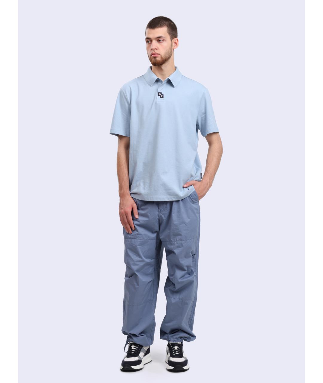 ARMANI EXCHANGE Голубые повседневные брюки, фото 2