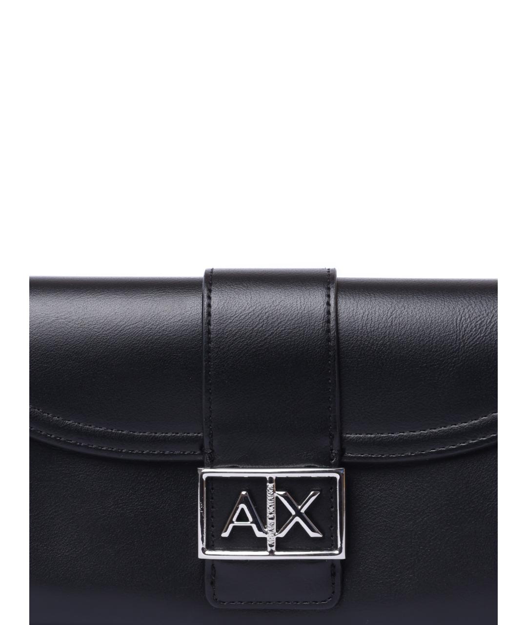 ARMANI EXCHANGE Черный кожаный кошелек, фото 4
