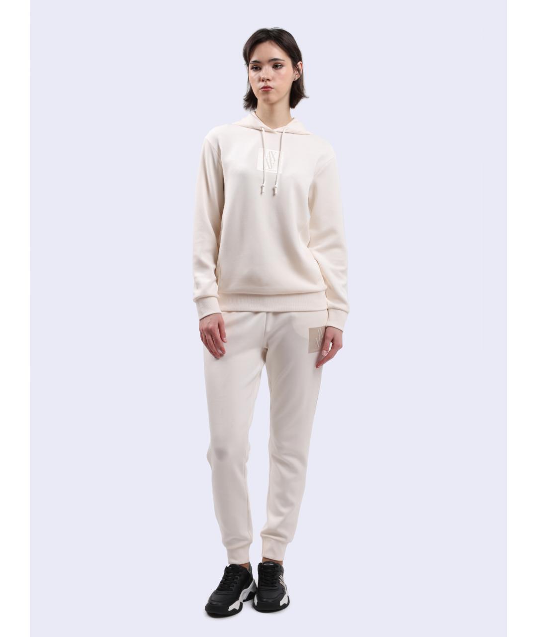 ARMANI EXCHANGE Белые хлопковые спортивные брюки и шорты, фото 2