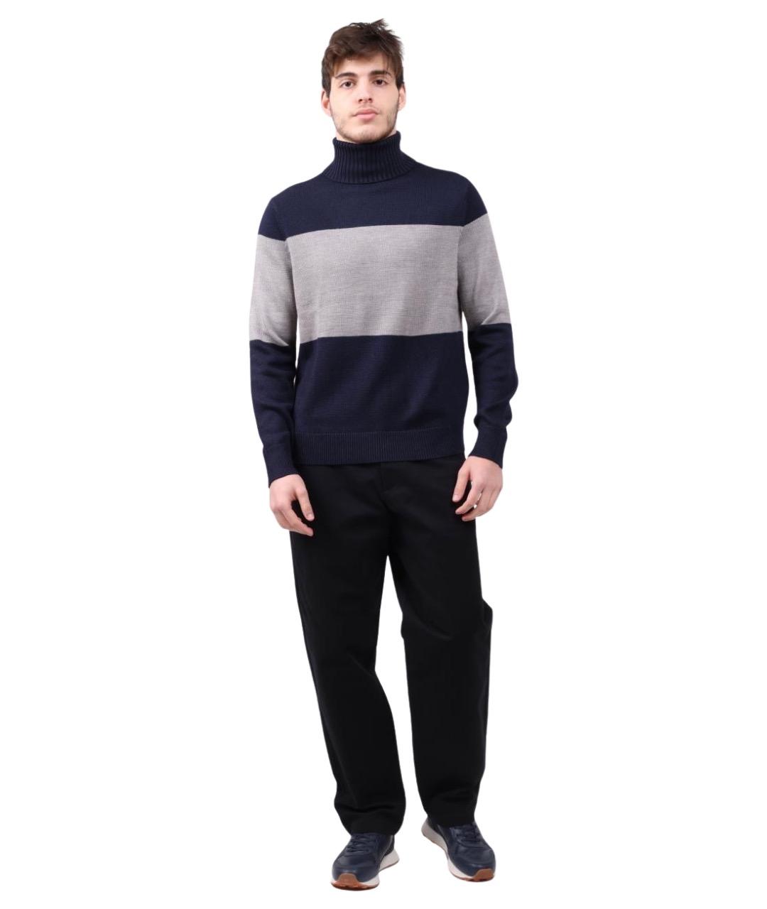 ARMANI EXCHANGE Темно-синий джемпер / свитер, фото 1
