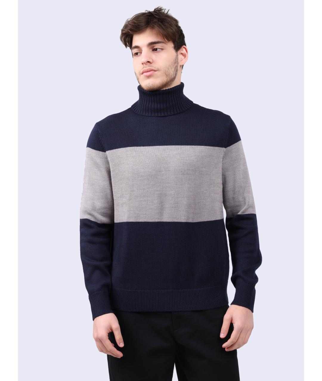 ARMANI EXCHANGE Темно-синий джемпер / свитер, фото 2