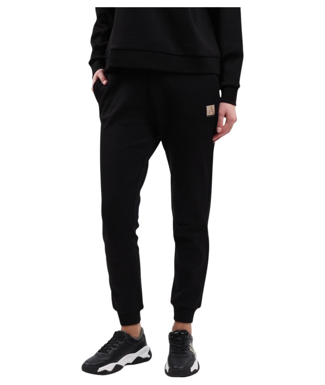 ARMANI EXCHANGE Черные хлопковые спортивные брюки и шорты, фото 1