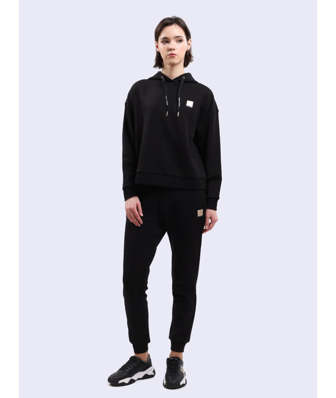 ARMANI EXCHANGE Черные хлопковые спортивные брюки и шорты, фото 2