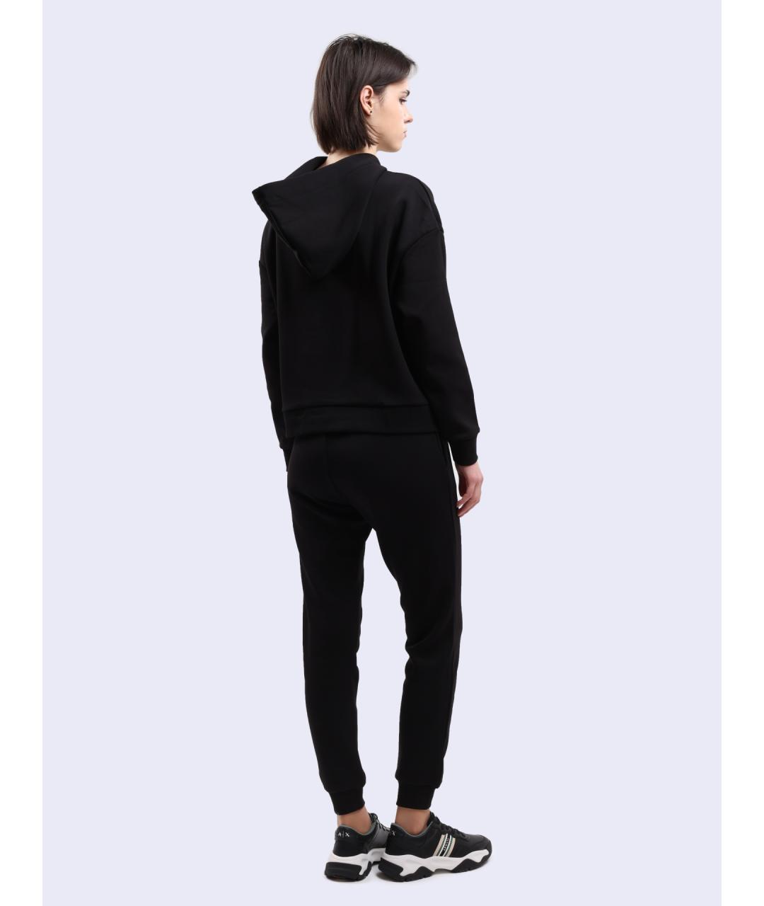 ARMANI EXCHANGE Черные хлопковые спортивные брюки и шорты, фото 5