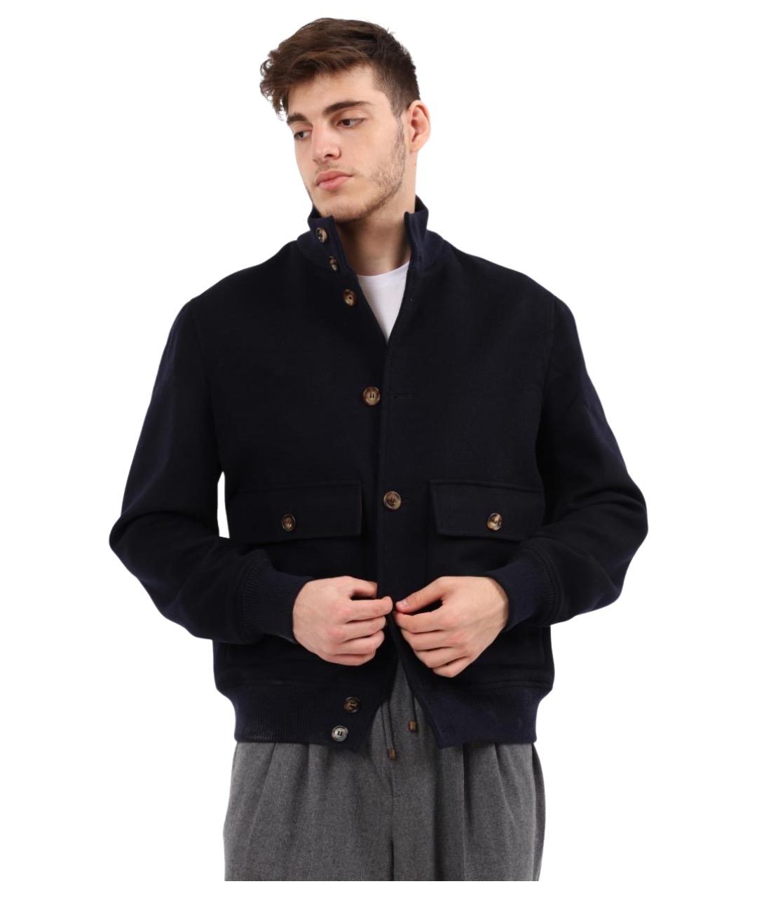 BRUNELLO CUCINELLI Темно-синяя куртка, фото 1