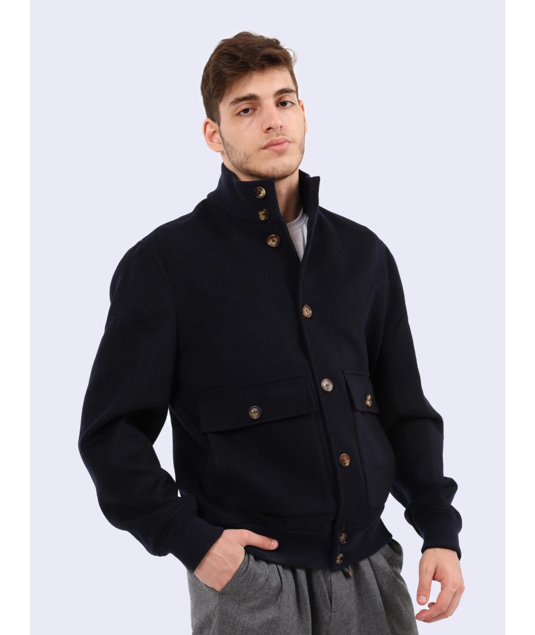 BRUNELLO CUCINELLI Темно-синяя куртка, фото 3