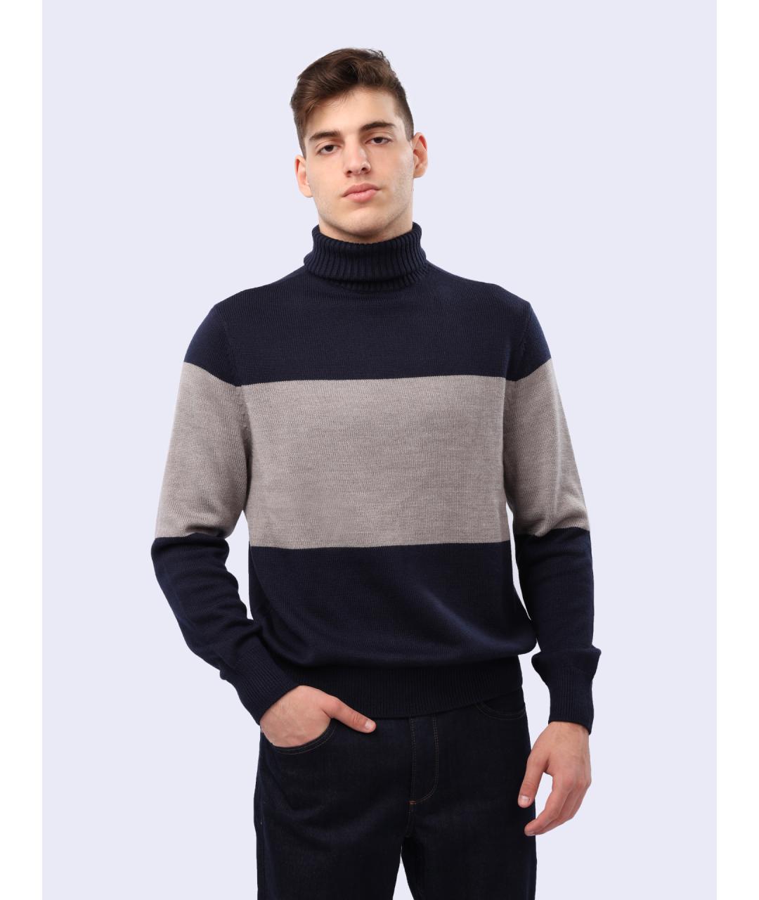 ARMANI EXCHANGE Темно-синий джемпер / свитер, фото 6