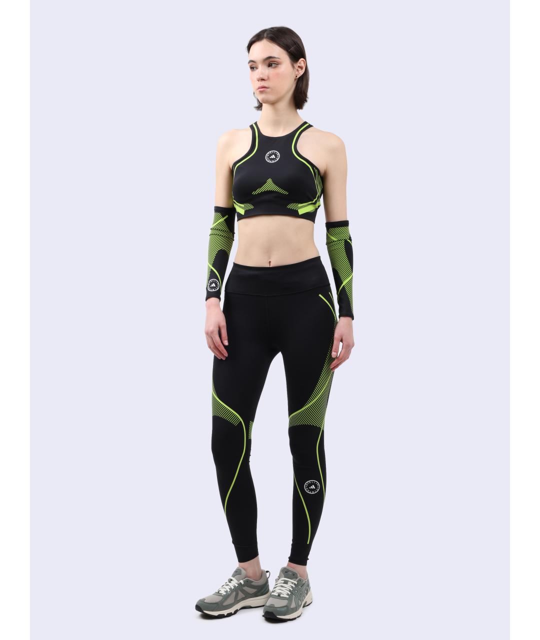 ADIDAS BY STELLA MCCARTNEY Черные полиамидовые леггинсы и велосипедки, фото 2