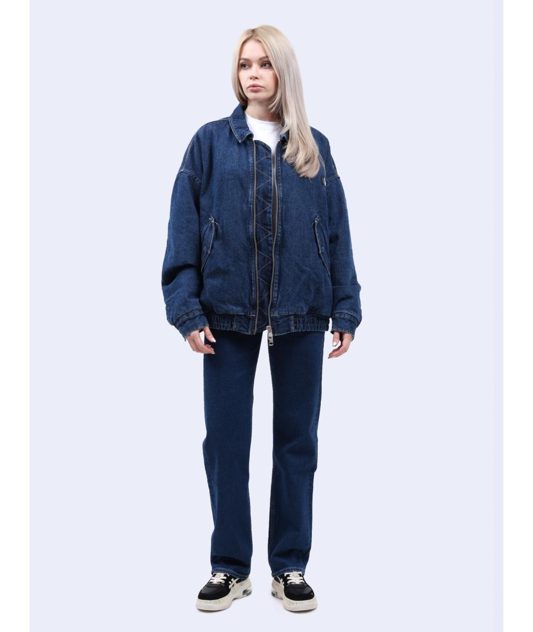 CALVIN KLEIN Синие прямые джинсы, фото 3