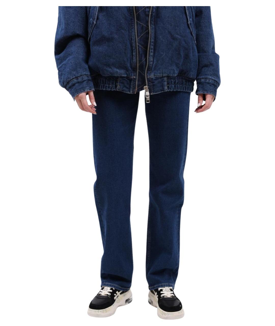 CALVIN KLEIN Синие прямые джинсы, фото 1