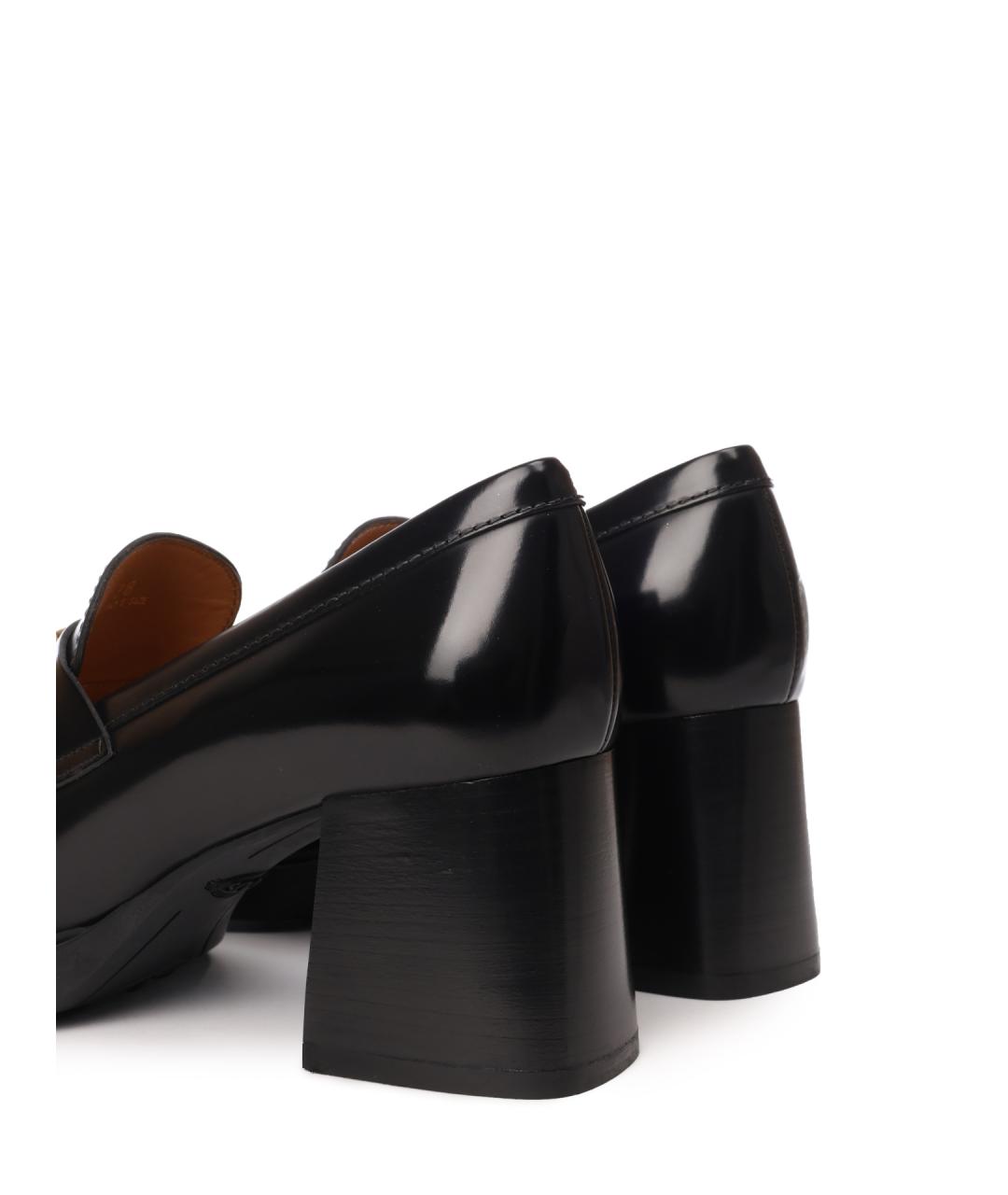 TOD'S Черные кожаные лоферы, фото 6