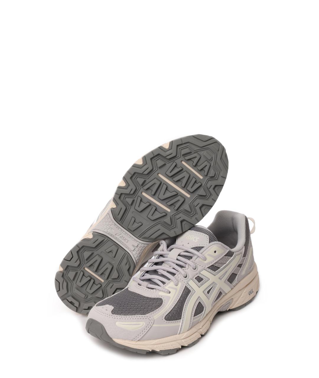 ASICS Серые текстильные кроссовки, фото 4